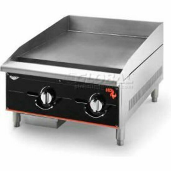 Vollrath Co Vollrath® Cayenne 24" Heavy Duty Gas Griddle, 924GGM, 2 Burners, 60000 BTU 924GGM